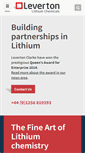 Mobile Screenshot of levertonlithium.com